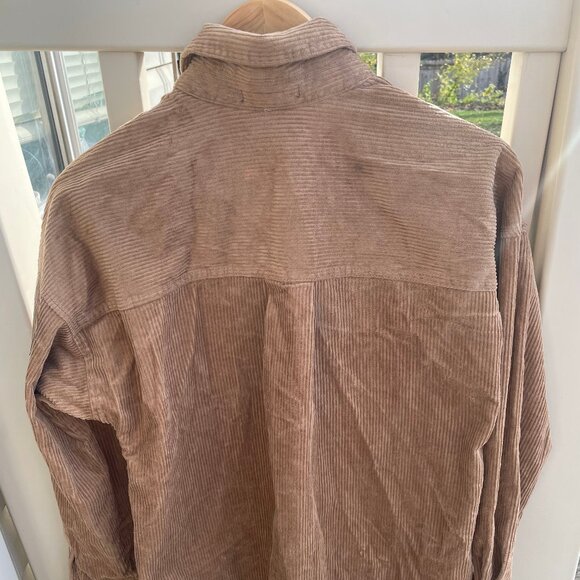 Women's Medium Light Brown Corduroy Coat - Very Chic, Never Worn! - Picture 3 of 5
